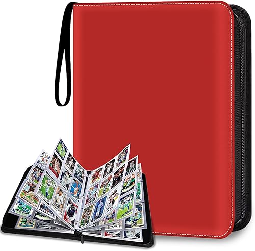 Miniatura 9 de Carpeta de 900 bolsillos para tarjetas intercambiables, carpeta de tarjetas de béisbol con mangas, álbum coleccionable para tarjetas de béisbol,