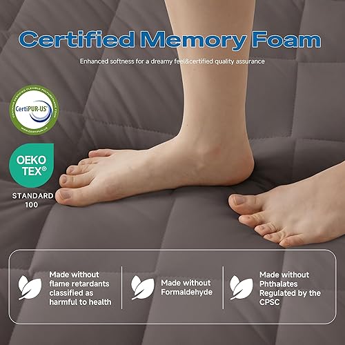 Miniatura 3 de Shikibuton - Colchón japonés de algodón con relleno de espuma de alta densidad (diseño de 5 capas), colchón plegable de tatami para dormir,