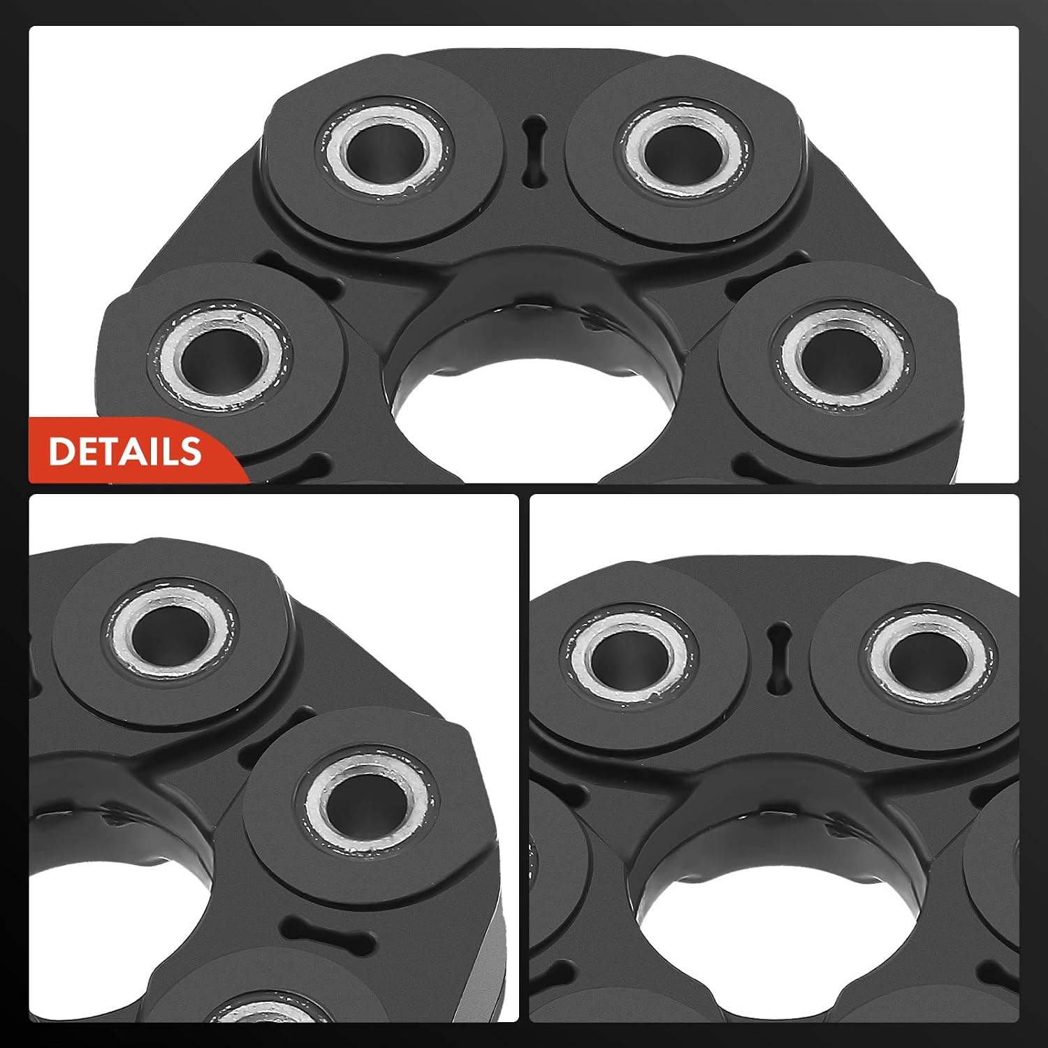 A-Premium Drive Shaft Coupler Flex Joint Propshaft Coupling with Bolts Compatible with BMWE 90 318i 2001-2011 E30 E36 E46 E91 E93 E92 E12 E28 E34 E60, with accessory, Replace# 12456212