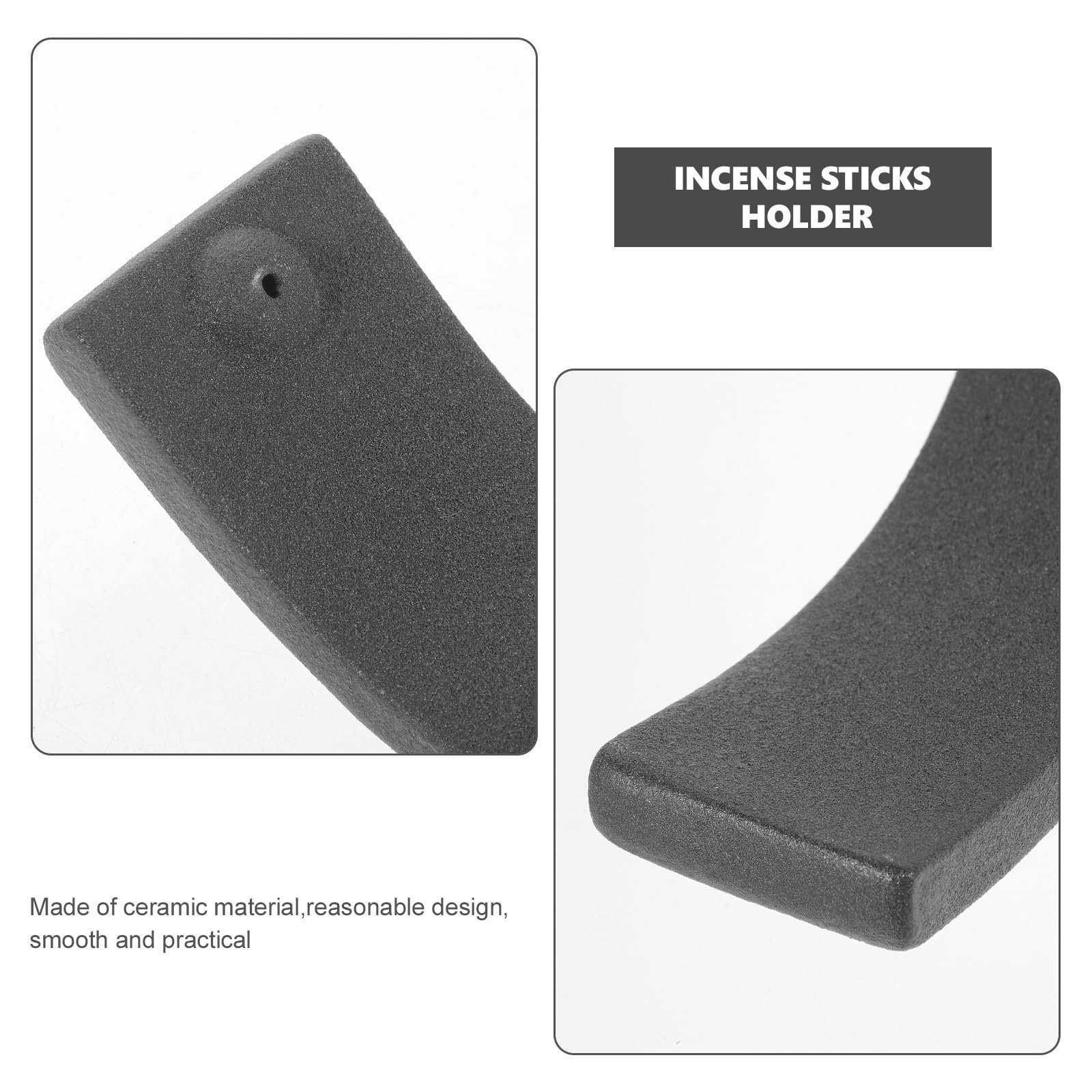Soportes para Incienso en Barra de Cerámica 2 Piezas Quemador de Varillas para Dormitorio y Sala de Té Decorativo