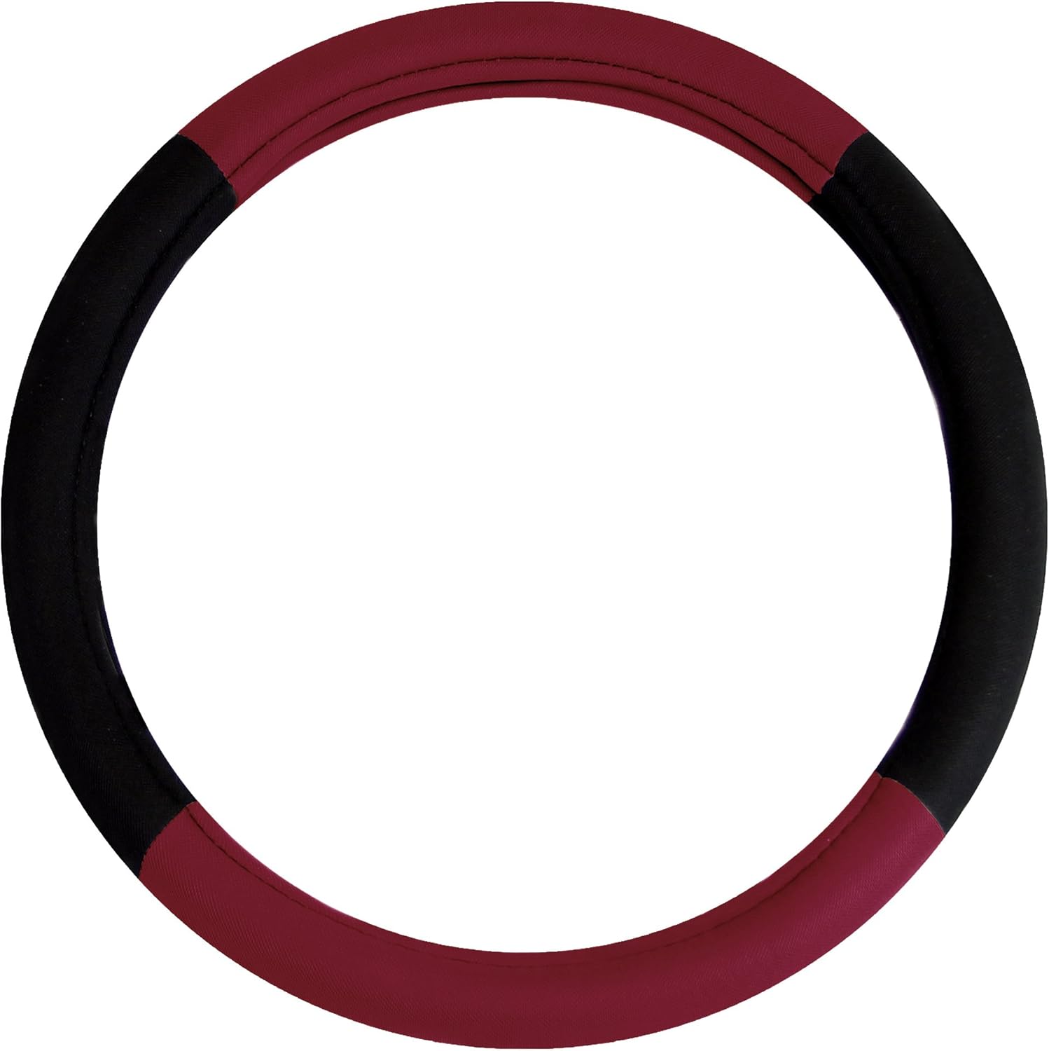 FH Group FH2033BURGUNDY Universal Fit Modernistic and Seat Belt Pads Combo Set Burgundy Steering Wheel Cover fits most Cars, SUVs, and Trucks : Automotive