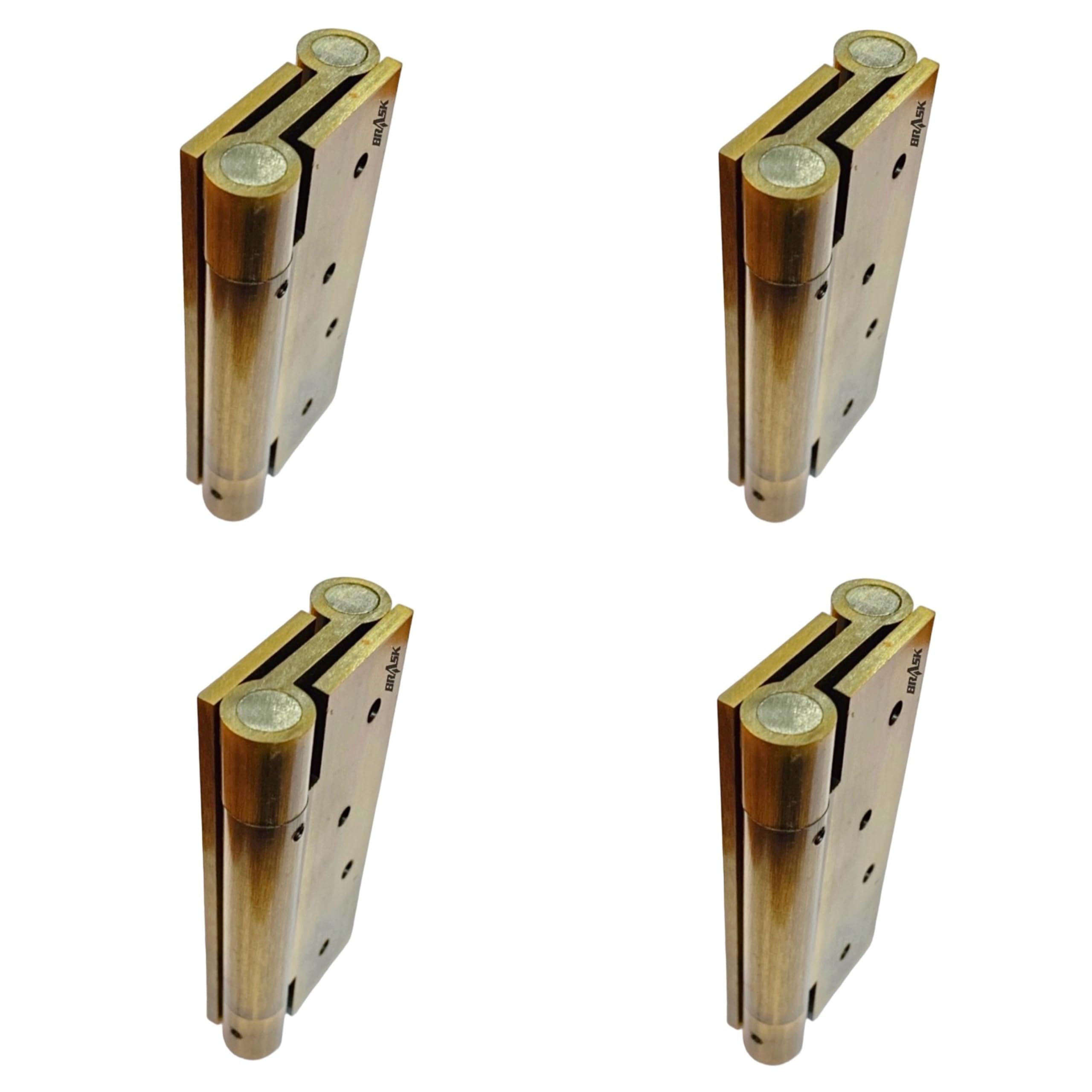 BRASK Brass Spring Hinges Double Action 4" | Two Way Door Closer Hinge - Double Action 4" | Brass Dual-Function Door Closer Hinges for Swinging Doors (Antique Brass, 2) (B0D325YWQP) Amazon Price History, Amazon Price Tracker