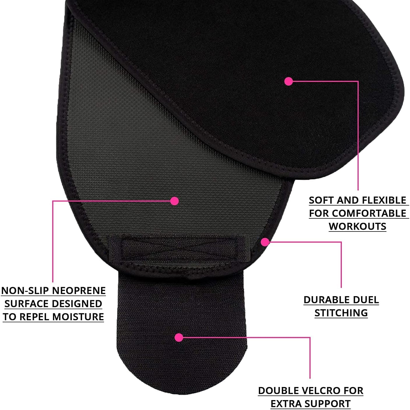 SPIKE Sweat Slim Belt for Men and Women Tummy Trimmer Body Shapewear Sauna Waist Trainer Adjustable Sweat Belt