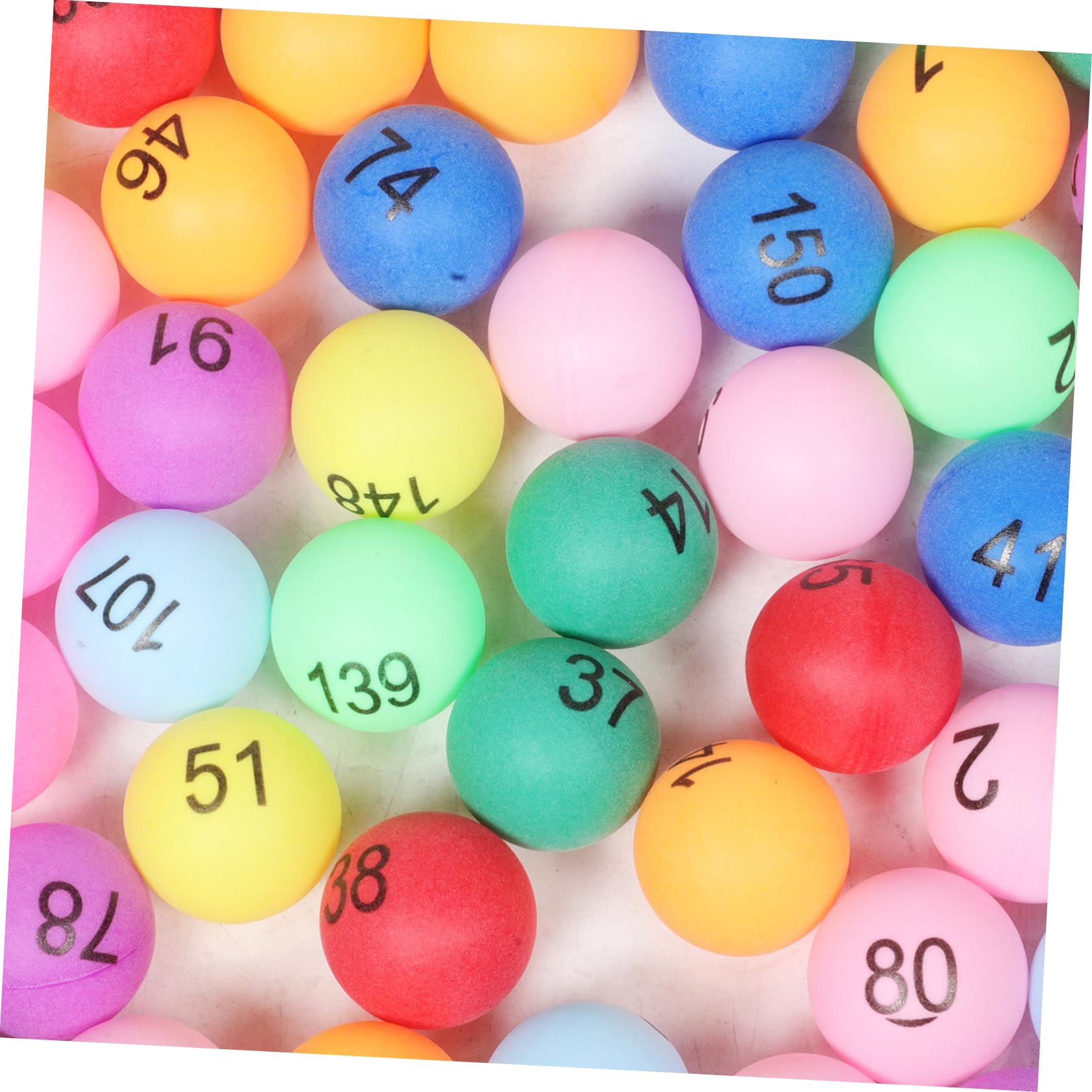 Bolas Bingo Numeradas 150 Piezas de PP Números Claros