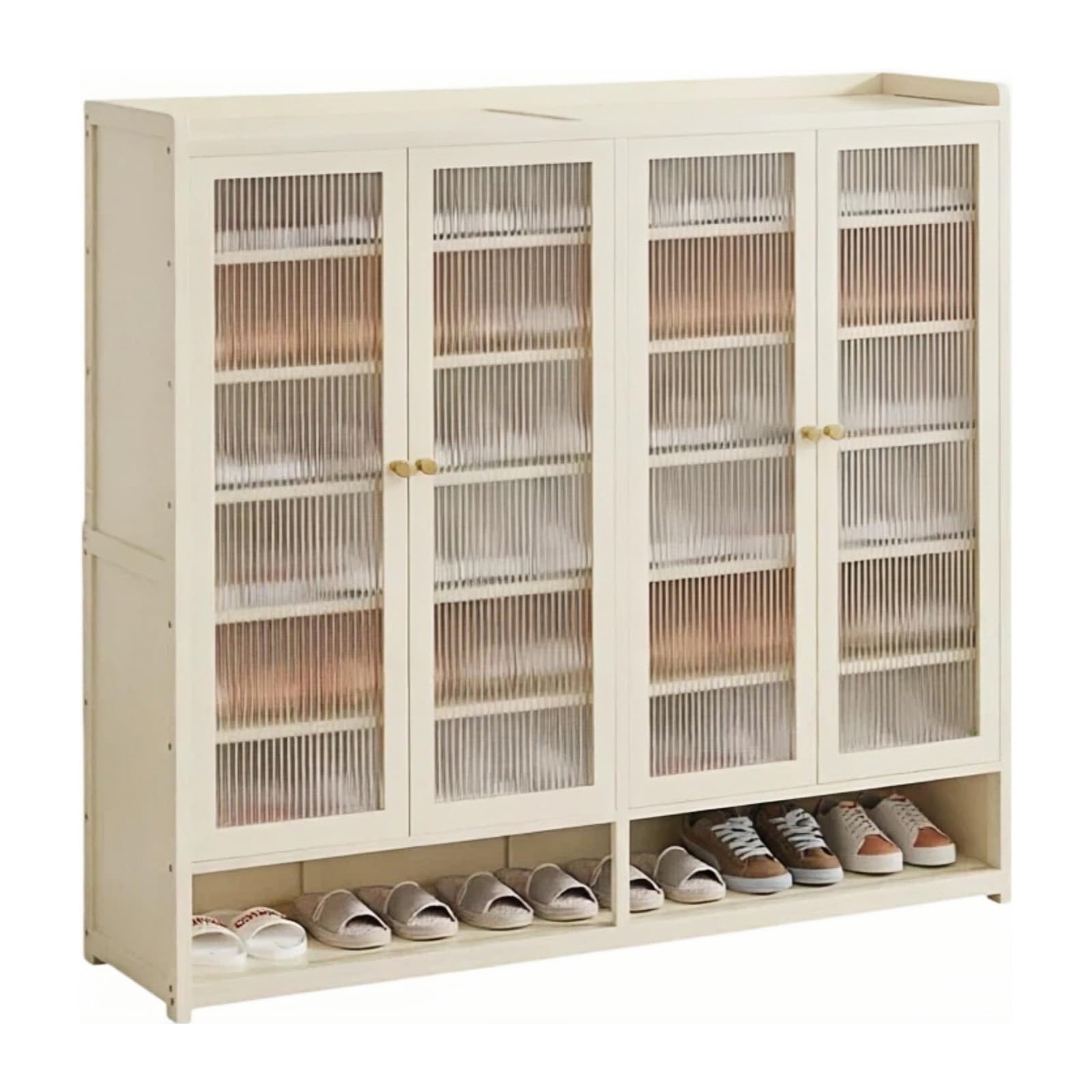 Cenz-888 Shoe Rack Free Standing Small Shoe Rack Household Doorway Indoor Entrance Hallway Corridor Storage Entryway Shoe Shelf(Large)