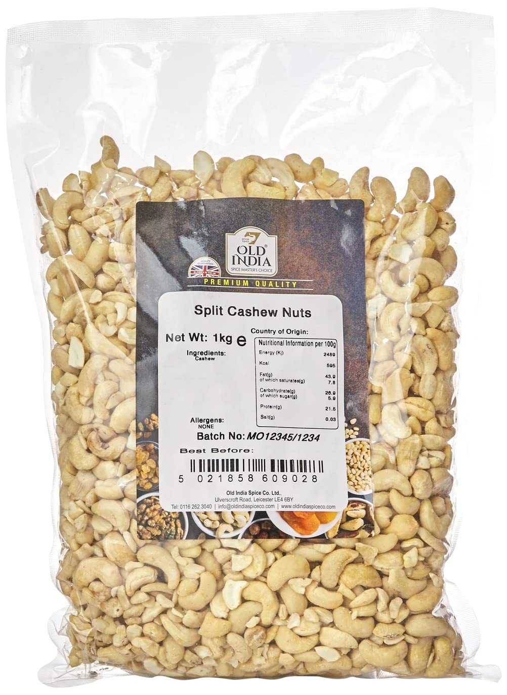 Old India Split Cashew Nuts 1kg