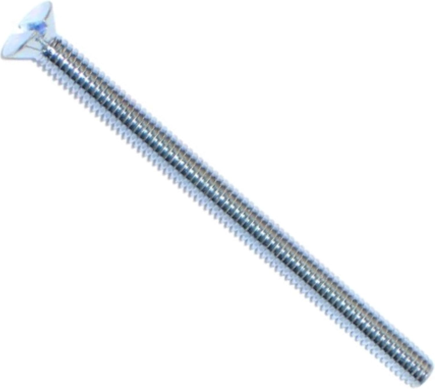 Hard-to-Find Fastener 014973309541, #6-32 x 3" Zinc Plated Steel Coarse Thread Slotted Flat Head Machine Screws, Piece-20