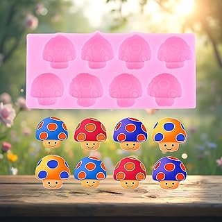 Mushroom Silicone Candy Molds for Cake Decoration Fondant Cupcake Toppers Chocolate Gum Paste Polymer Clay