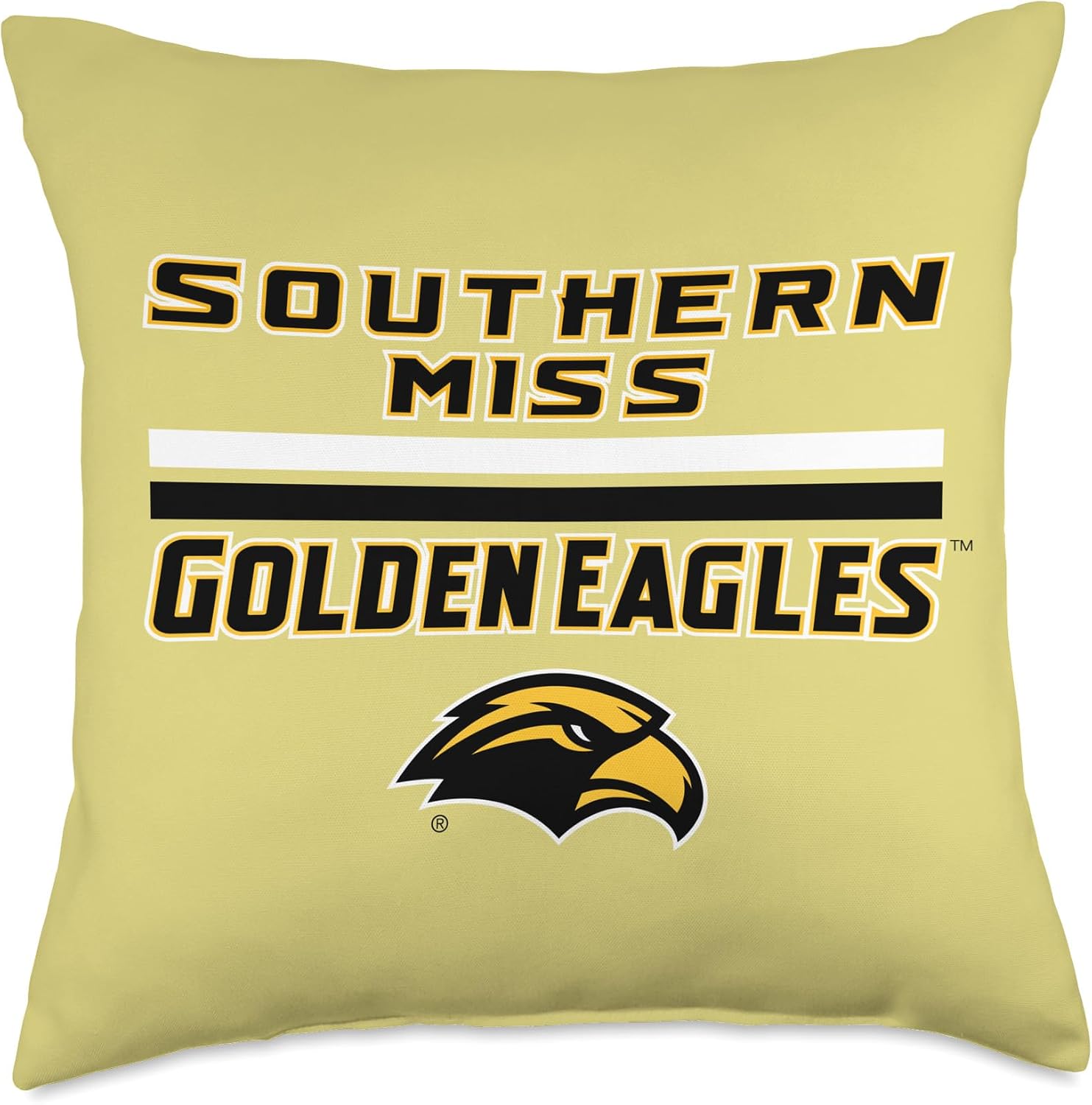 Southern Mississippi Golden Eagles | NCAA Merch | NAFPSMS01 Throw Pillow