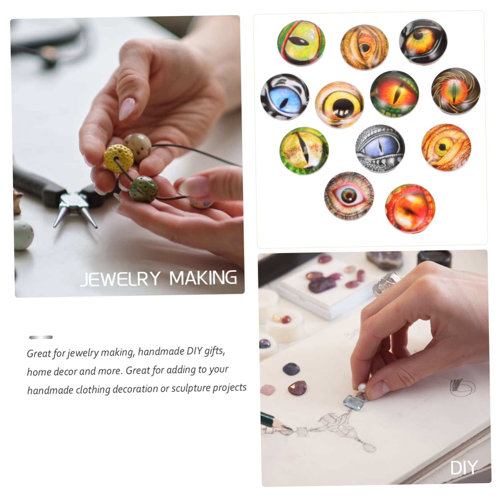 STOBOK 400pezzi Titolo Prodotto Patches Rotondi Per Creazioni Fai Da Te Gemstone Patch Per Gioielli Decorazioni e Accessori Artigianali