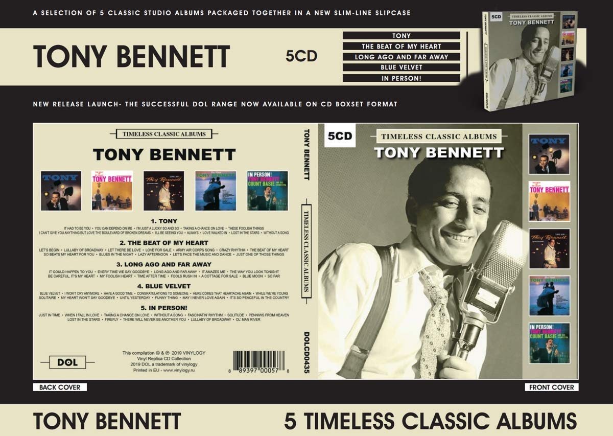 TONY BENNETT - Five Timeless Classic Albums (5 CD) NEW SEALED