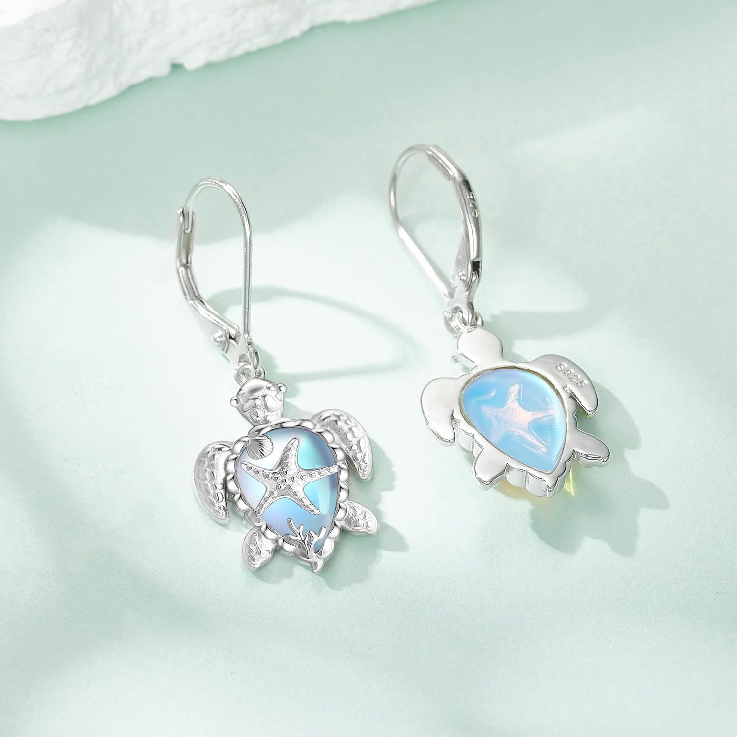 Turtle/Red Cardinal/Duck/Octopus/Highland Cow/Moth/Turkey/Hummingbird/Butterfly Dangle Earrings S925 Sterling Silver Cute Animal Jewelry Gifts for Women