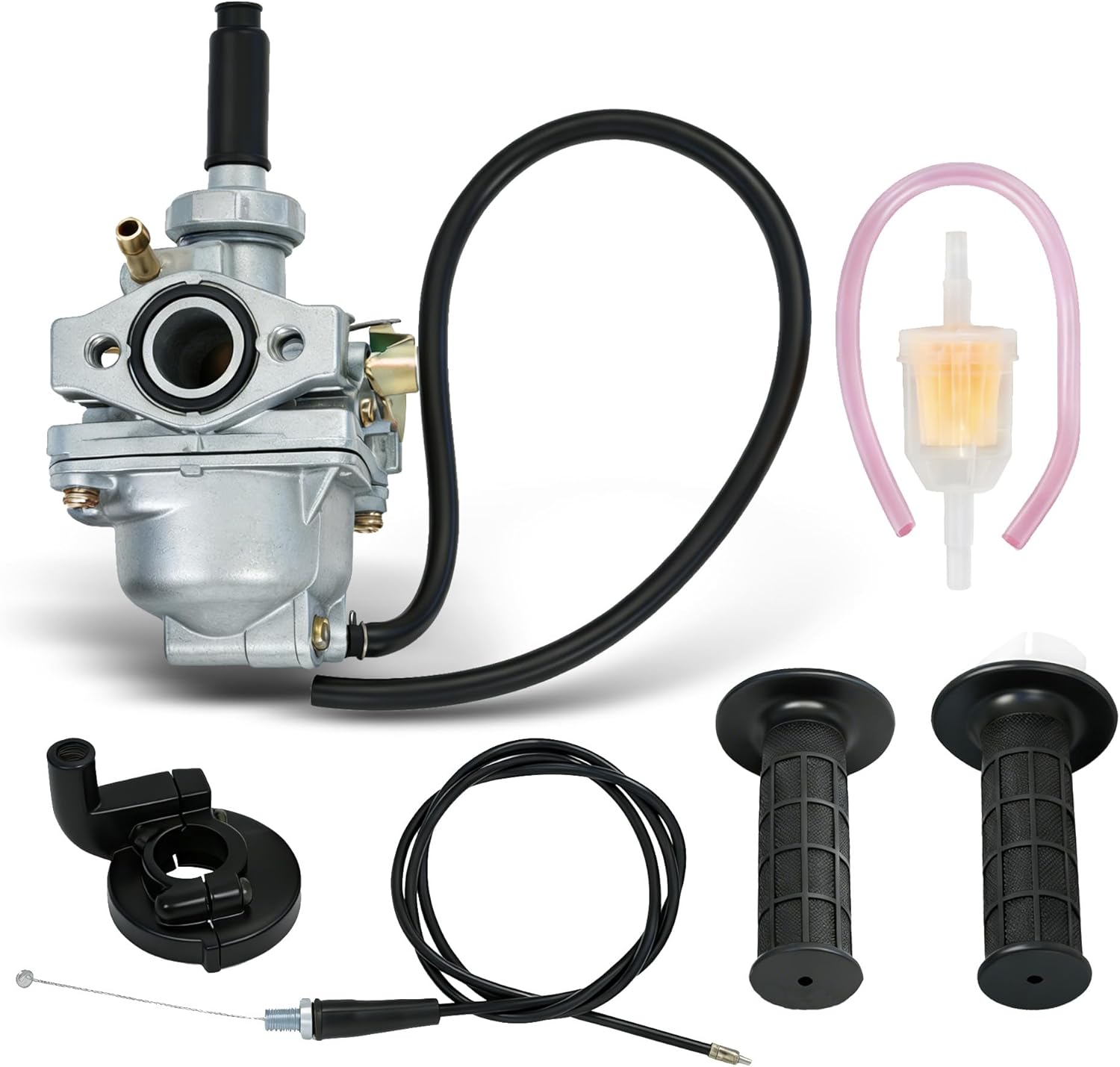 Carburetor with Handle Grip Bar and Throttle Cable Replacement for Honda Z50R CRF50F XR50R Z50 Z50A