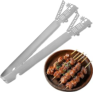 調理用トング,29cm 食器洗い機対応 消防車デザイン バーベキュー用ツール - アウトドア焼き網用トング | 男性向け 父親向け 家庭用キッチン 屋内屋外用 バーベキュー グリル 料理 キャンプ 集会 用