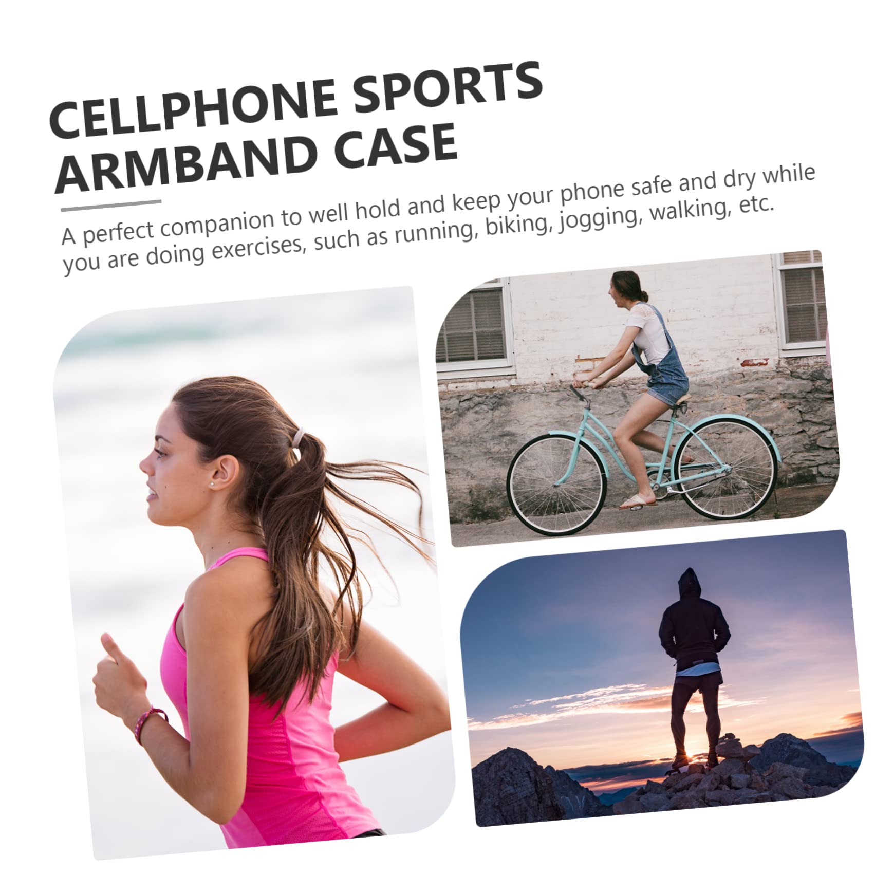 HEMOTON 3 Pezzi Borsa Da Braccio Per Telefono Da Corsa Supporto Per Cellulare Fasce Da Braccio Per Allenamento Da Braccio Per Cellulare All'Aperto Sport Copertura Del Braccio Da