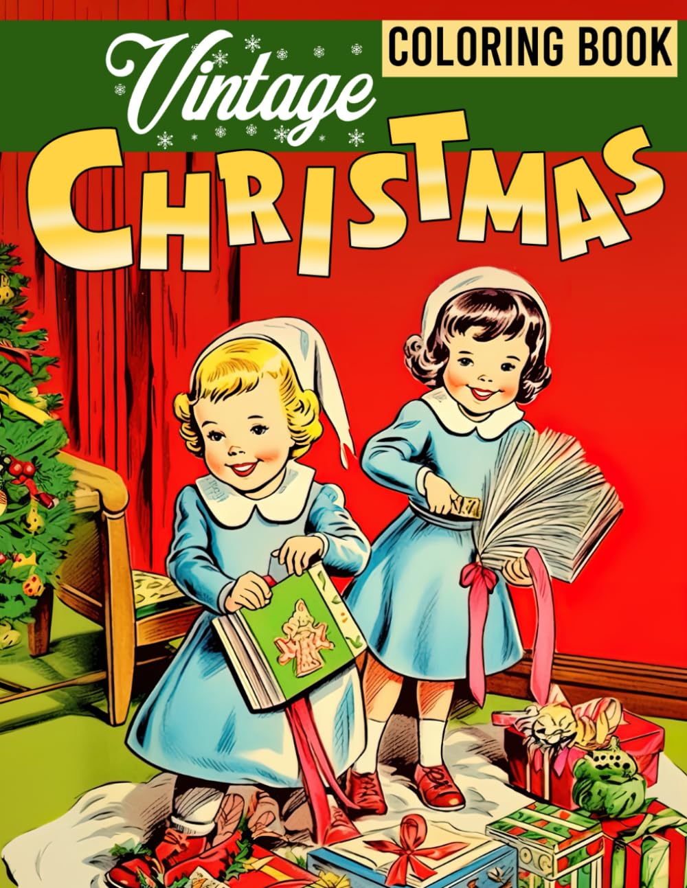 Vintage Christmas Coloring Book Adorable Pages To Color