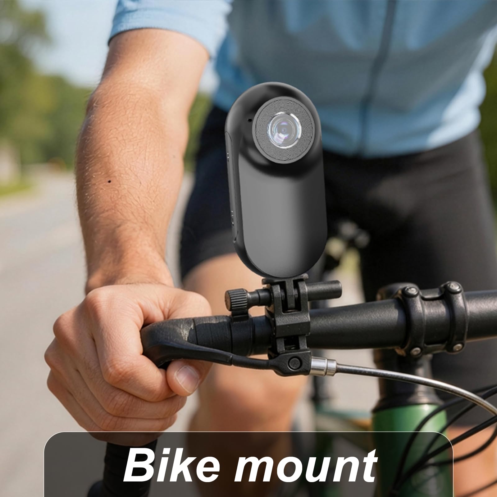 Mini Body Cam mit Magnetgurt, freihändige POV Kamera 26g inkl.Speicherkarte，Action cam für Motorradhelm，Radfahren & Vlogging,Haustier Schwarz