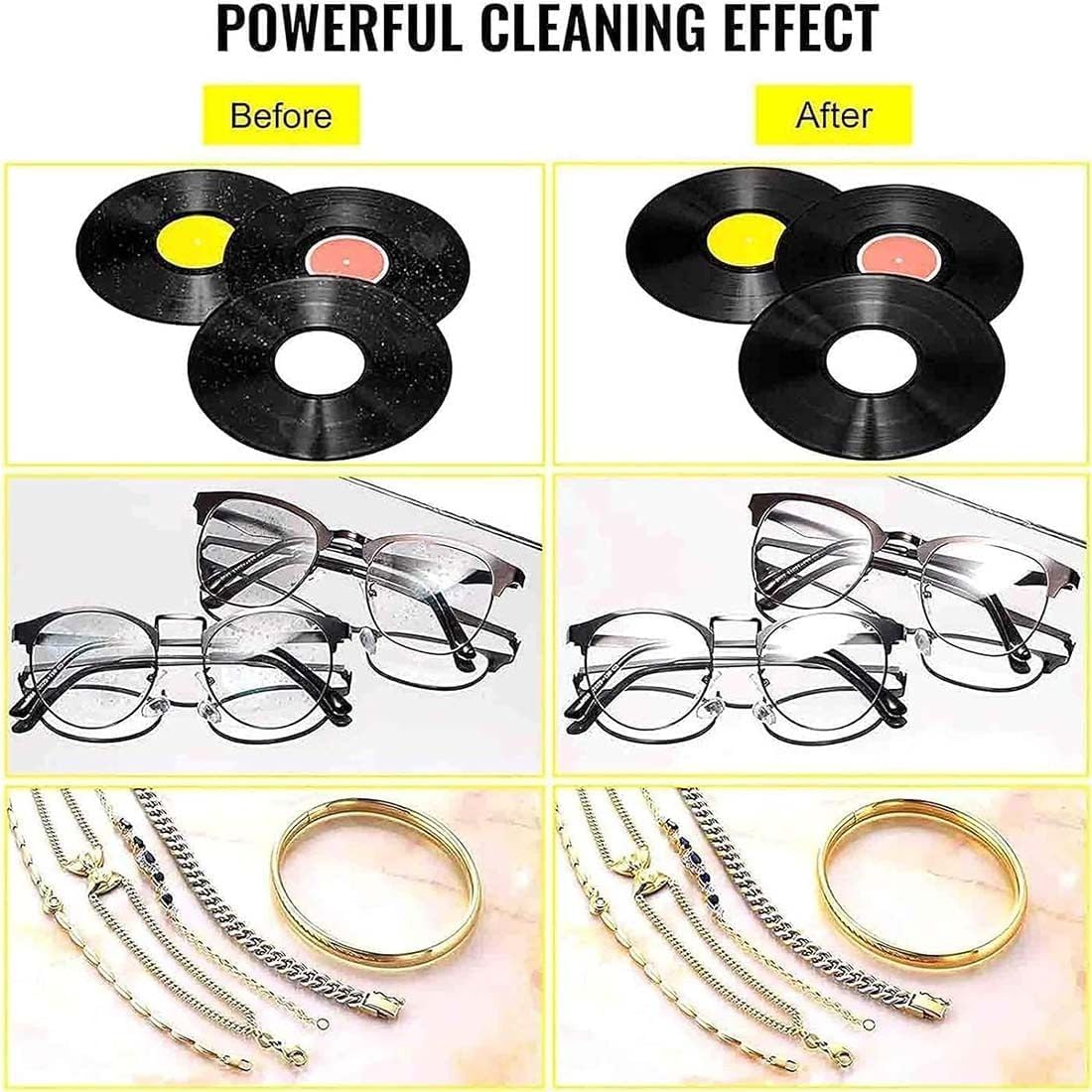 Limpiador ultrasónico portátil, limpiador ultrasónico de discos de vinilo de 180 W y 6 L,temperatura ajustable/acero inoxidable 304, para retenedores de relojes de joyería, gafas, dentaduras postizas