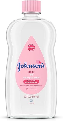 Miniatura 14 de Johnson's Baby Aceite para bebé, aceite mineral puro para prevenir la pérdida de humedad para recién nacidos, niños y adultos, aceite de masaje