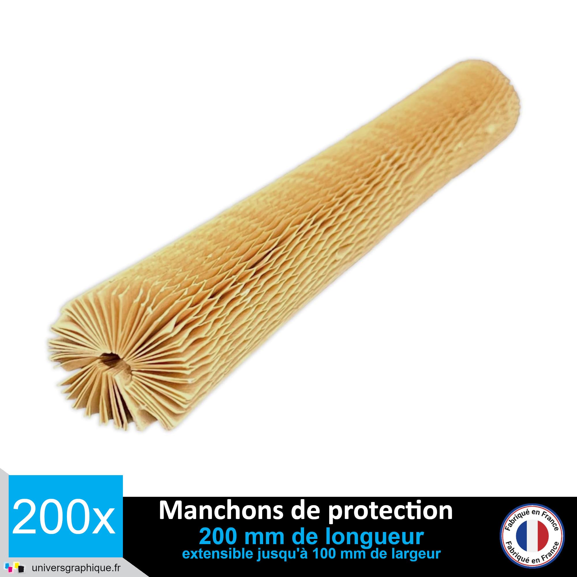 Manchon de Papier Alvéolé 200 mm x 23 mm 1 cm Épaisseur pour Emballage Protection Calage Expédition Bouteille Flacon Bocaux Lot 200