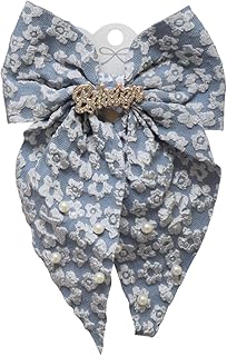 مشبك شعر على شكل فيونكة للبنات من داهبني - ازرق