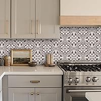 Vista 52 de Alwayspon Adhesivos de transferencia de azulejos de vinilo esmerilado para despegar y pegar, calcomanías autoadhesivas para azulejos de pared