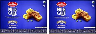 Haldiram's Milk Cake 400g X 2 | Rich & Creamy | Premium Handcrafted Traditional Sweets | Great Sweets Gift Pack | Indian Mithai | Milk Cake Sweets | Fresh Doodh Sweet | Festival Indian Sweets Box