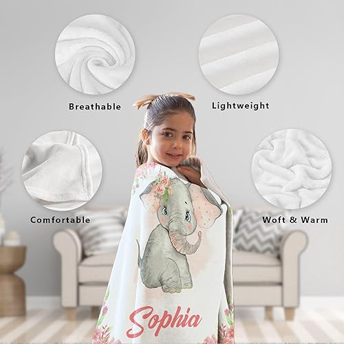 Miniatura 66 de Butterfly Custom Baby Blanket with Name Personalized Baby Blanket for Girl Boy Birthday Chirstmas Gift Customized Baby Receiving Blanket for Newborn