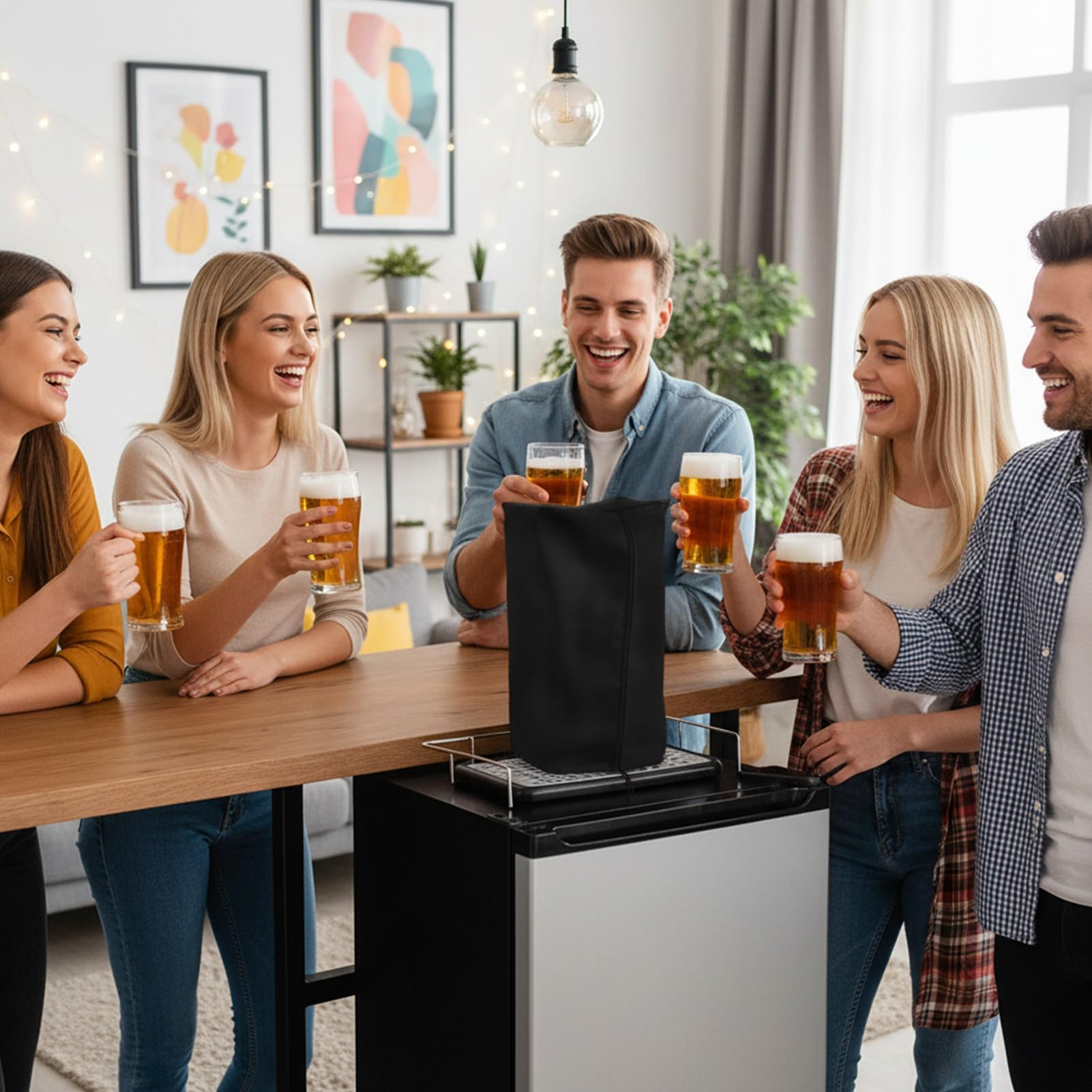 Cubierta impermeable para torre de cerveza, resistente a los rayos UV, funda protectora para bar, restaurante, barbacoa, patio, escudo a prueba de polvo para dispensadores de cerveza y torres
