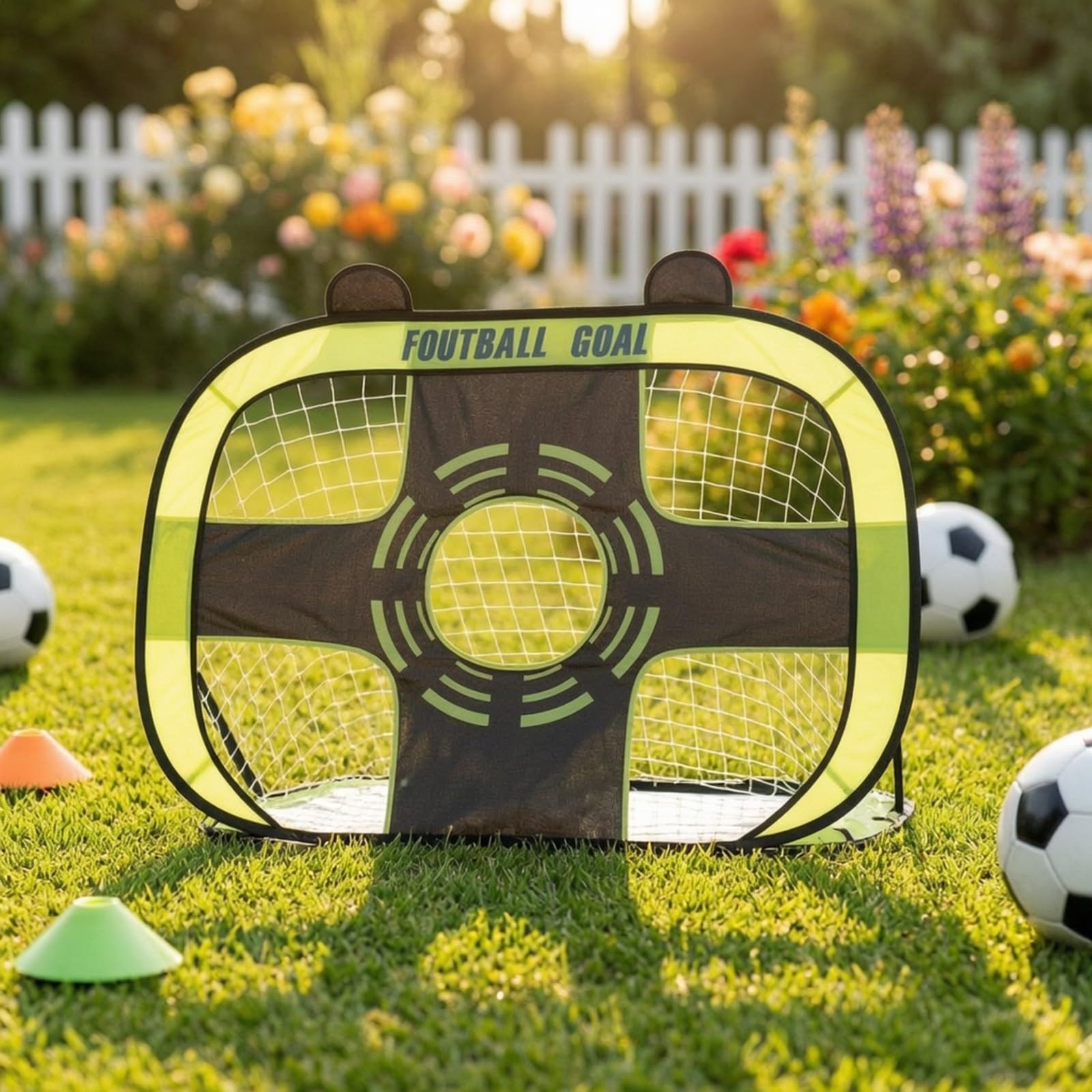 Porría Fútbol Plegable con Portátil Porría Fútbol con Bolsa Resisn para Casa, Gimnasio
