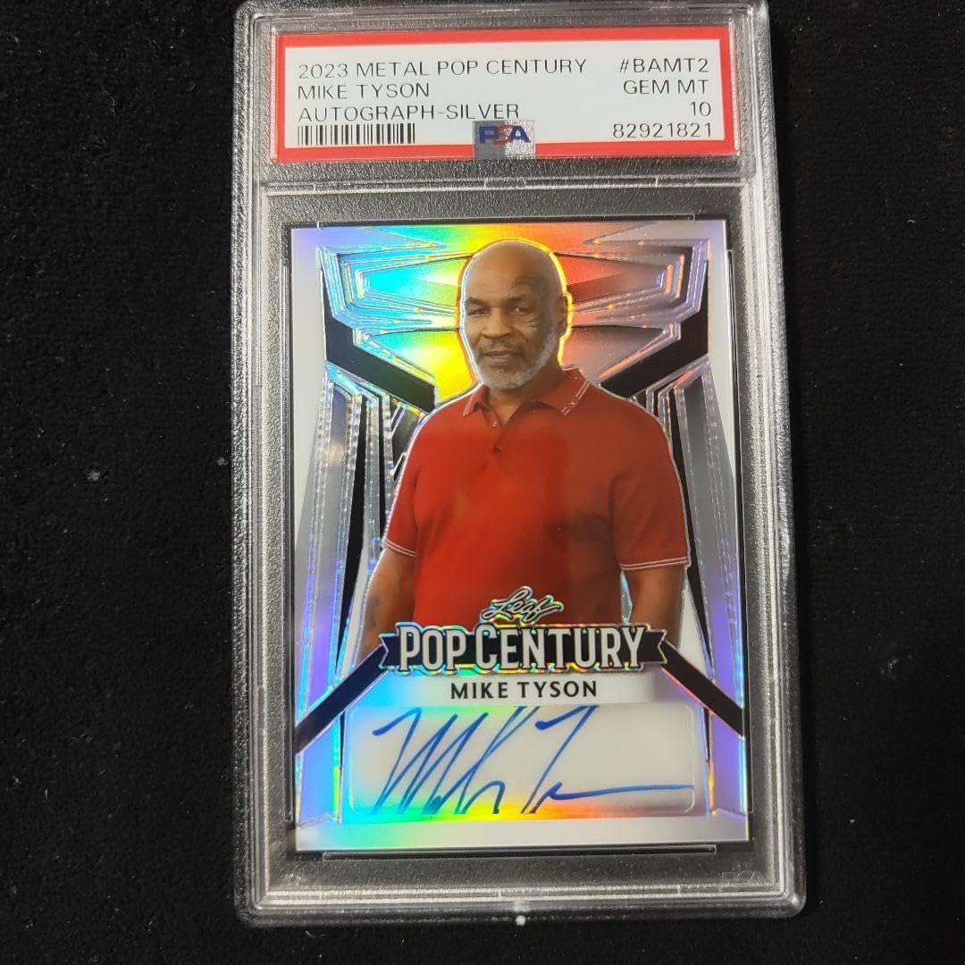 Amazon.co.jp: leaf pop century マイクタイソン サインカード psa10  