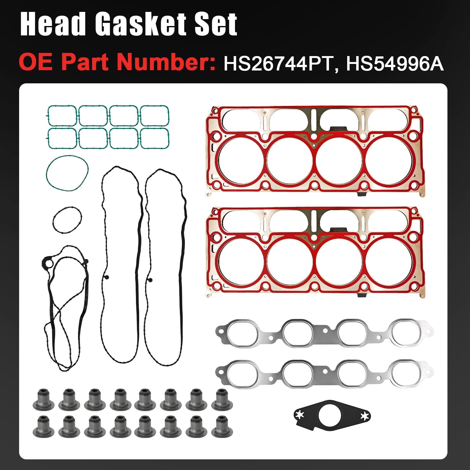5.3 NON AFM DOD Disable Camshaft Lifter Kit Compatible with GMC Chevy 2014-2021 Silverado Suburban Express Camaro Tahoe Savana Sierra Yukon 5.3L V8, 12619823 12499225 HS26744PT