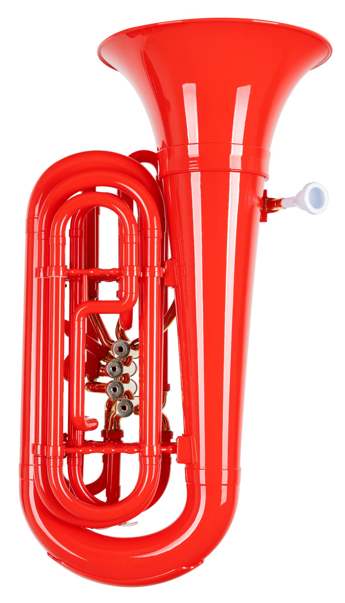 Tuba Bb En Plastique ABS Classic Cantabile MardiBrass - Léger 4,2 Kg, Pavillon Laiton, Résistant Intempéries - Inclus Housse Et Embouchure, Couleur Vert
