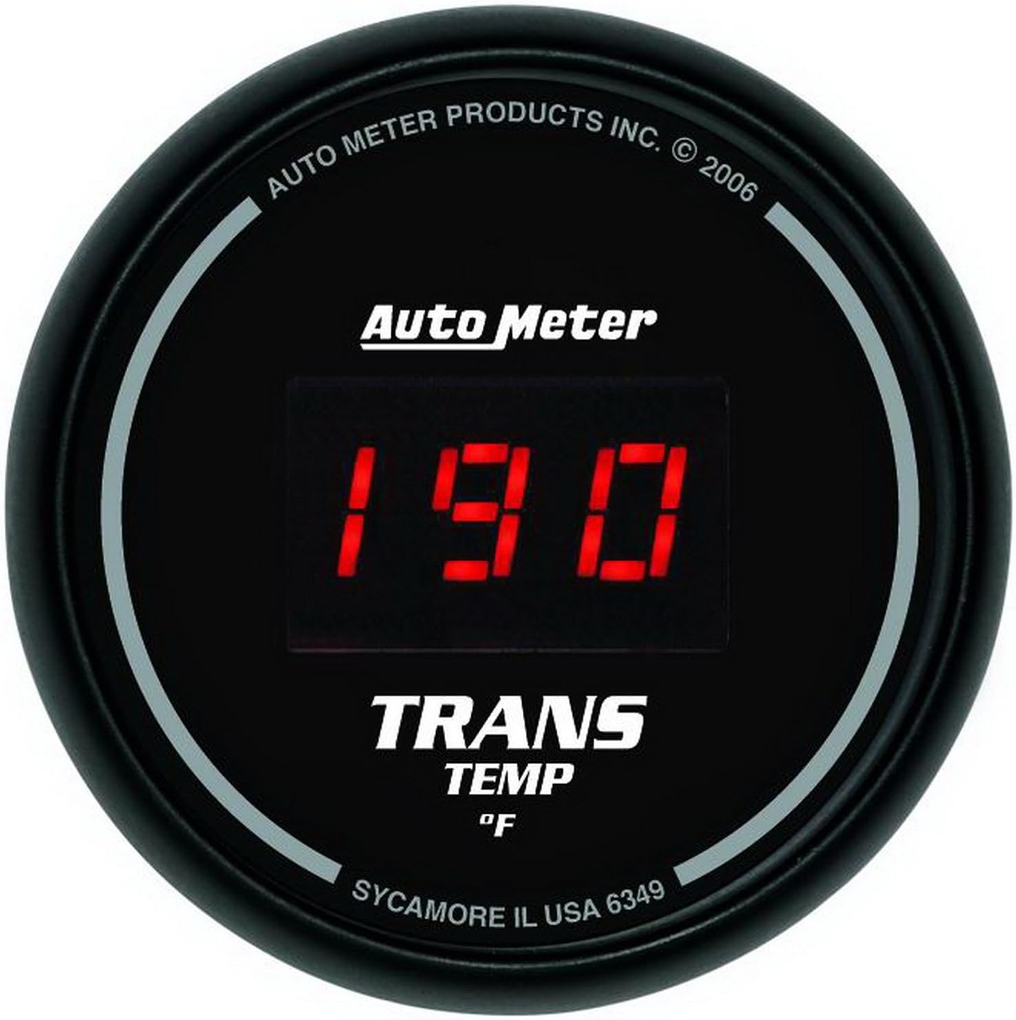 Auto Meter 6349 Sport-Comp Digital Transmission Temperature Gauge