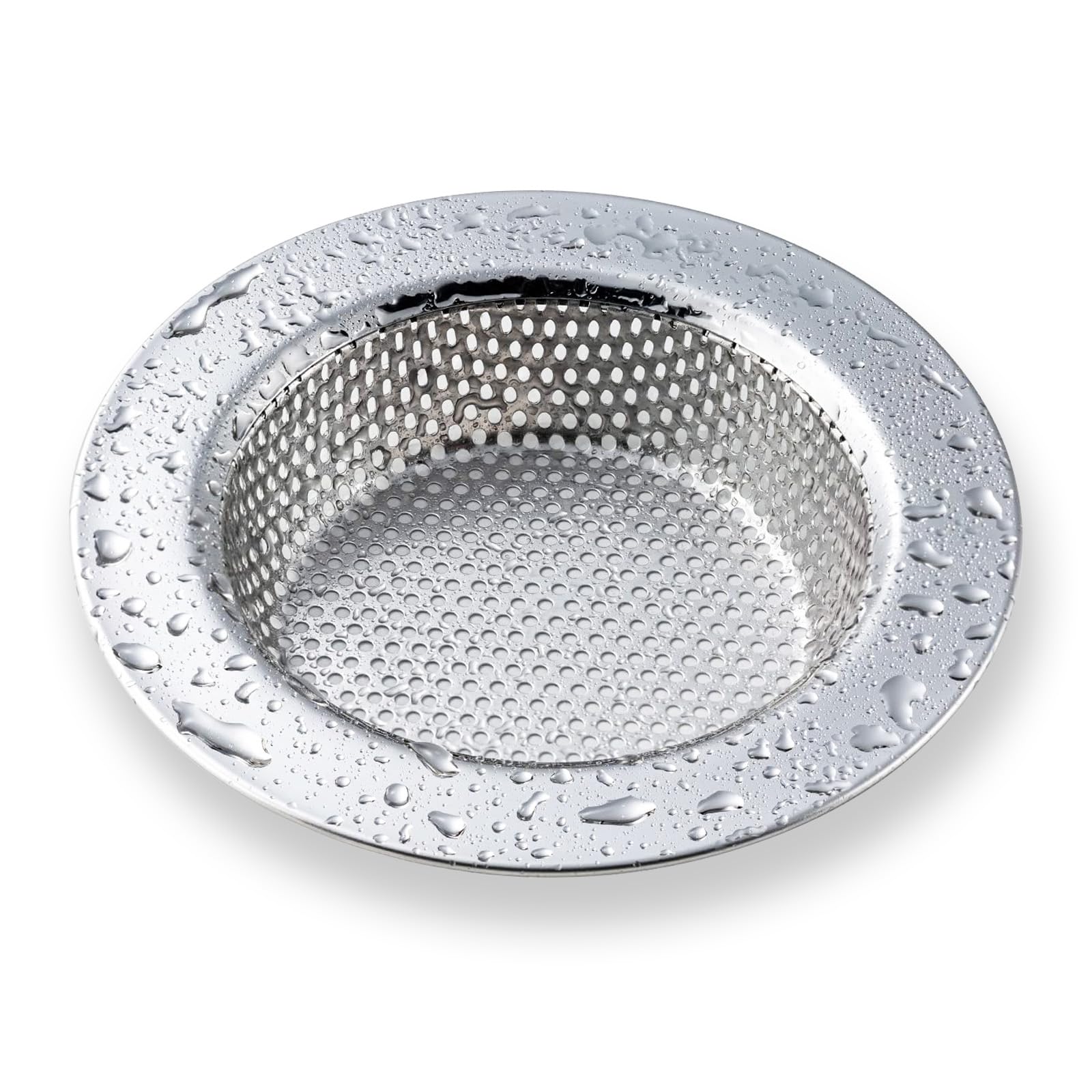 Photo 1 of 1 Pack Sink Strainer for Most Kitchen Sink Drain Basket, Upgraded Double-Layer Safe Design Kitchen Sink Strainer (Outer Diameter 4.5 Inch)