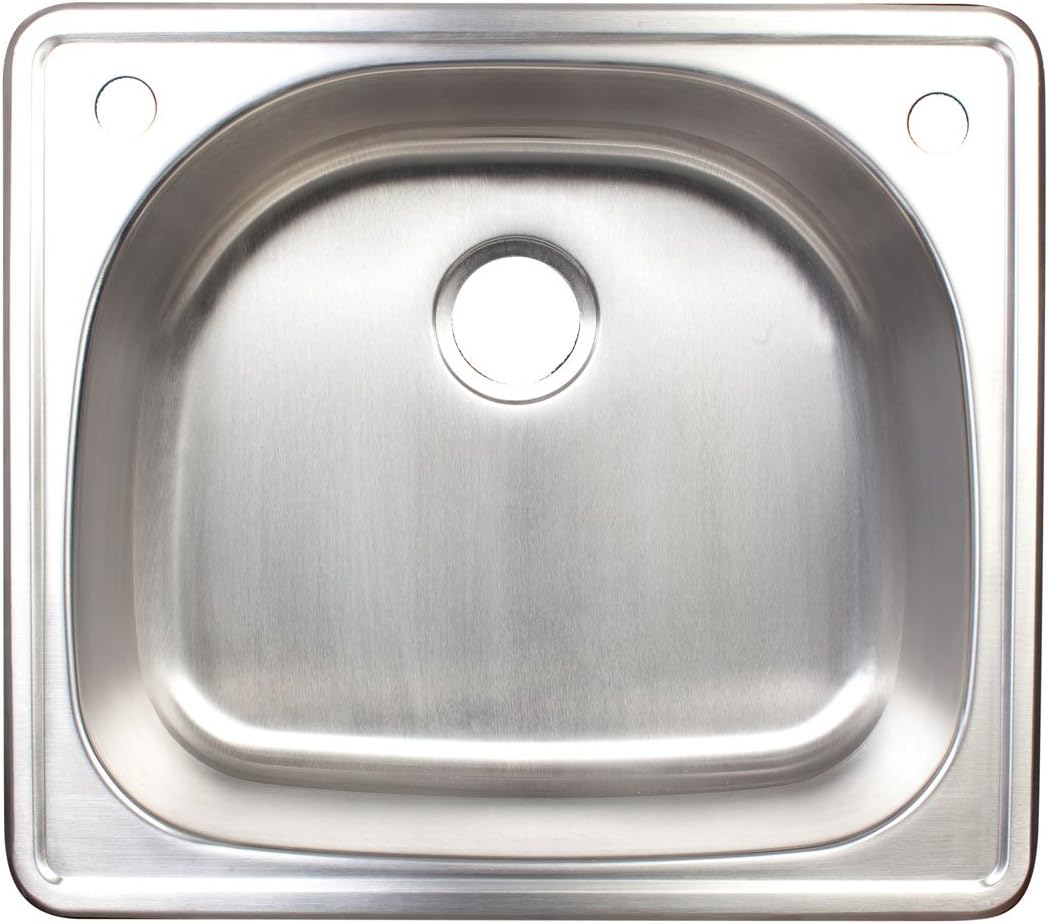Franke FSG902-18BX 2-Hole Single-Bowl Top Mount Bar Utility Sink, Stainless Steel
