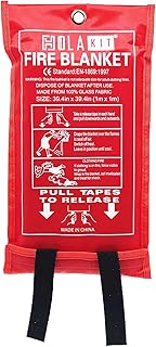 HolaKit Fire Blanket, Fiberglass Emergency Bl...,