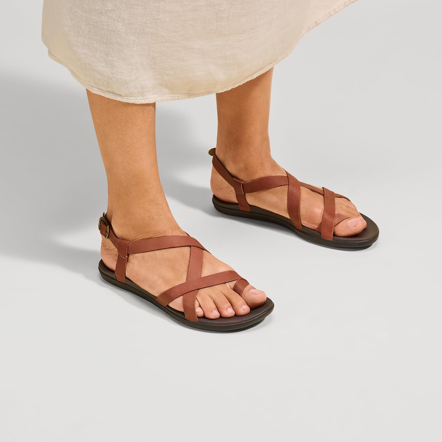 OLUKAI Upena Women's Strappy Beach Sandal, Lightweight & Durable Design, Water Resistant Slides for All-Day Comfort & Style - Image 8