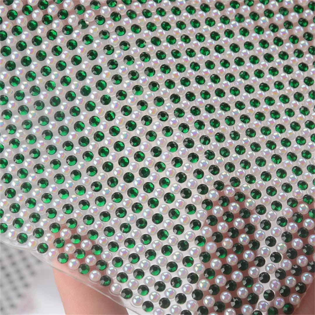 24X40cm Ferro Su Strass E Perle Mesh Autoadesivo Trim Applique Cristallo Strass Sticker Per Matrimonio Fai Da Te E Abbigliamento Decorazione