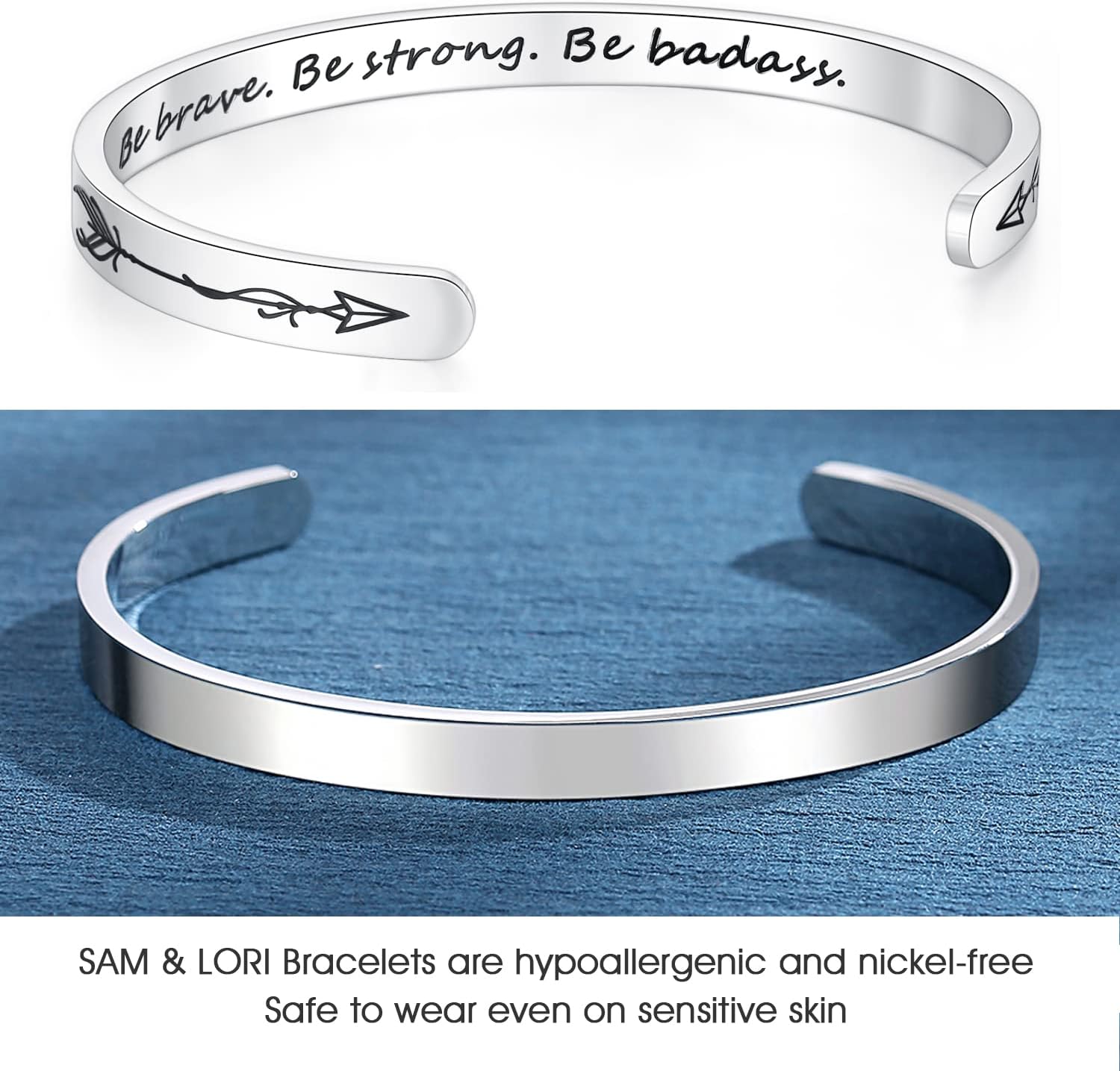 SAM & LORI Personal Bracelets for Teen Girls/Women - Meaningful Jewelry Gifts (Various Designs) for Best Friend/Daughter/Granddaughter/Niece/Sister/Mom/Aunt