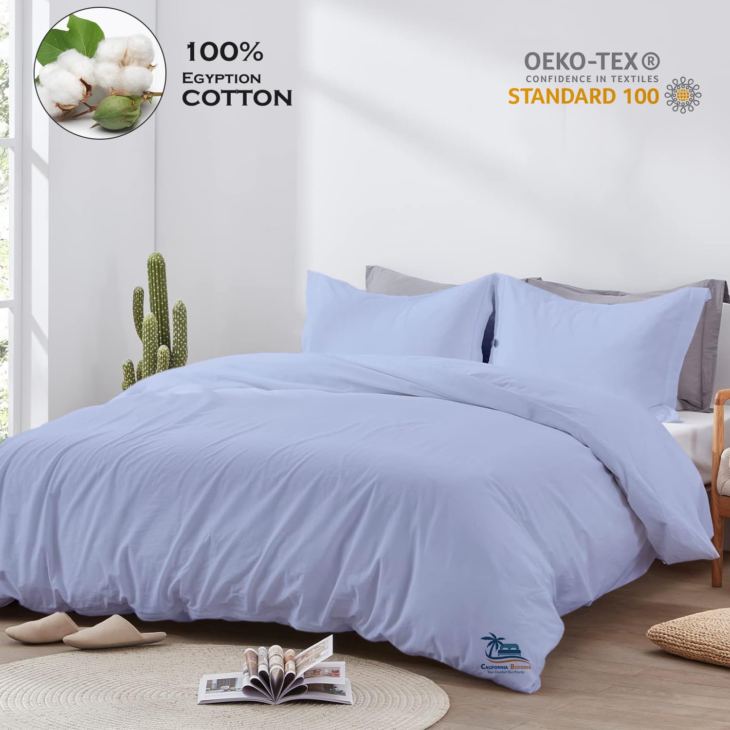 Amazon｜ホテル高級800スレッドカウント 長繊維エジプト綿 RVサイズ 3