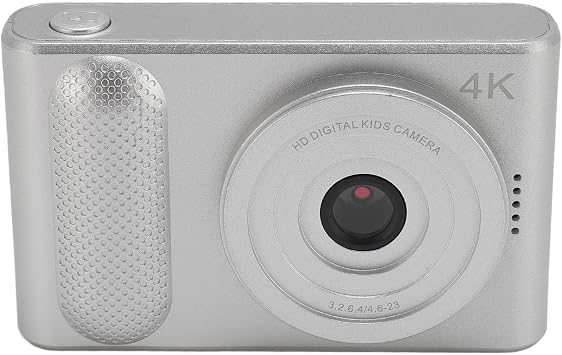 Digital Camera 48MP HD 16X Zoom Autofocus Portable Pocket Micro SLR 2.4 Inch TFT Screen Travel Photography Vlogging Silver Silver