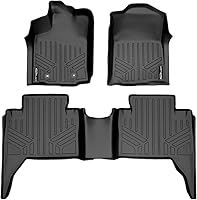 Vista 17 de MAXLINER - Juego de alfombrillas de suelo de ajuste personalizado de 2 filas compatibles con Toyota Tacoma 2012-2015