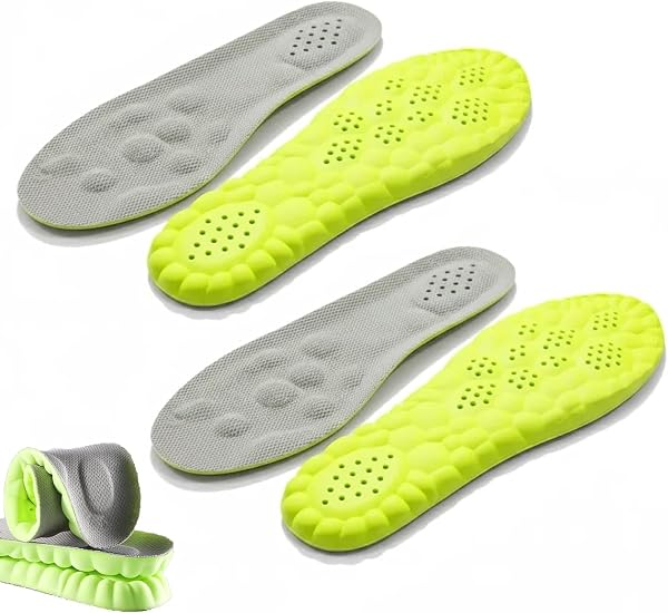 Bwoost Padel Insoles Solette 4D memory foam a forma di U con supporto plantare 2 paia (43/44) - 1
