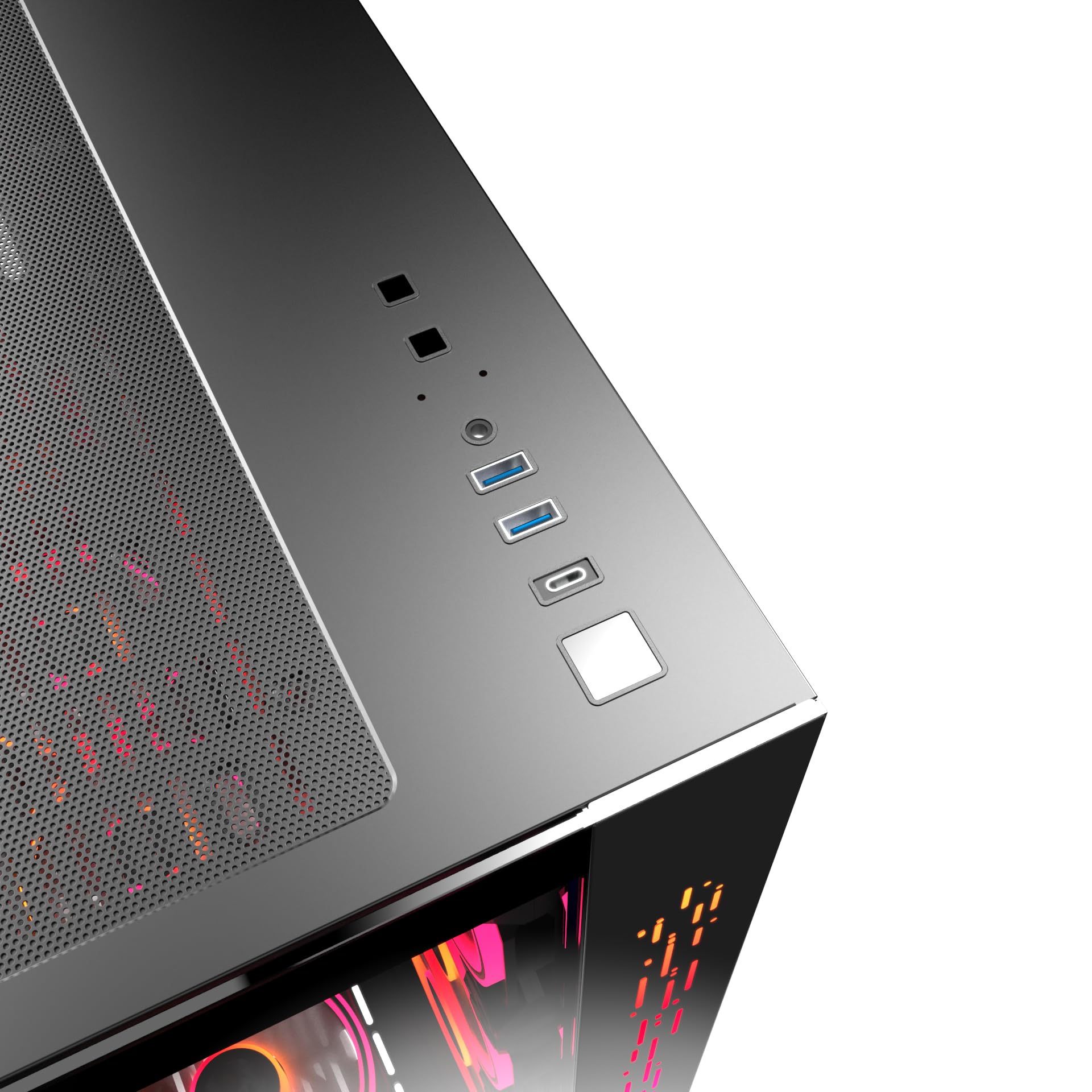 Mred - Pc Gamer Atx - Black Rgb Crystal Sea