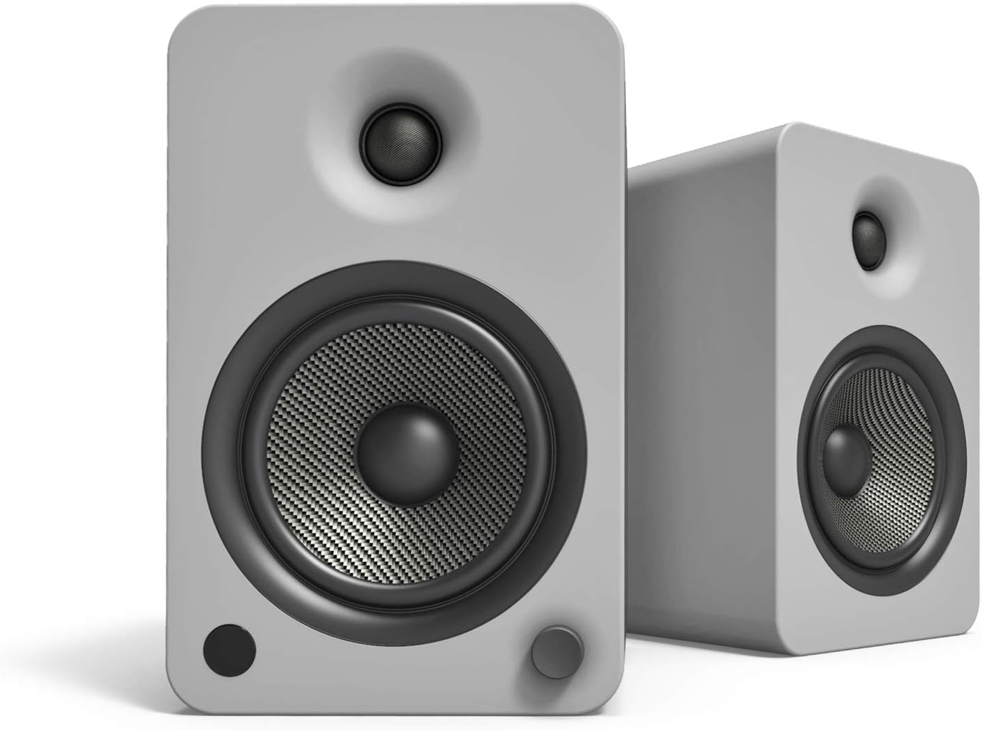 Kanto YU6 Powered Speakers with Bluetooth™ and Phono Preamp - Pair, Matte Grey