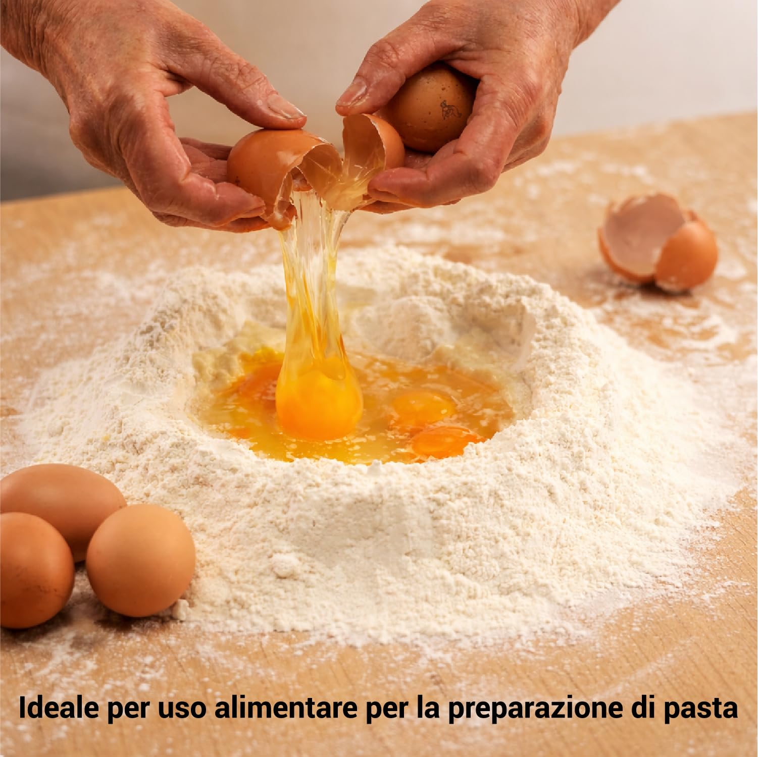 Crisalide® Asse da Pasta 80x60 cm in Multistrato di Pioppo – Spianatoia per Impasto e Lavorazione Pasta Fresca – Tagliere da Cucina Professionale e Casalingo