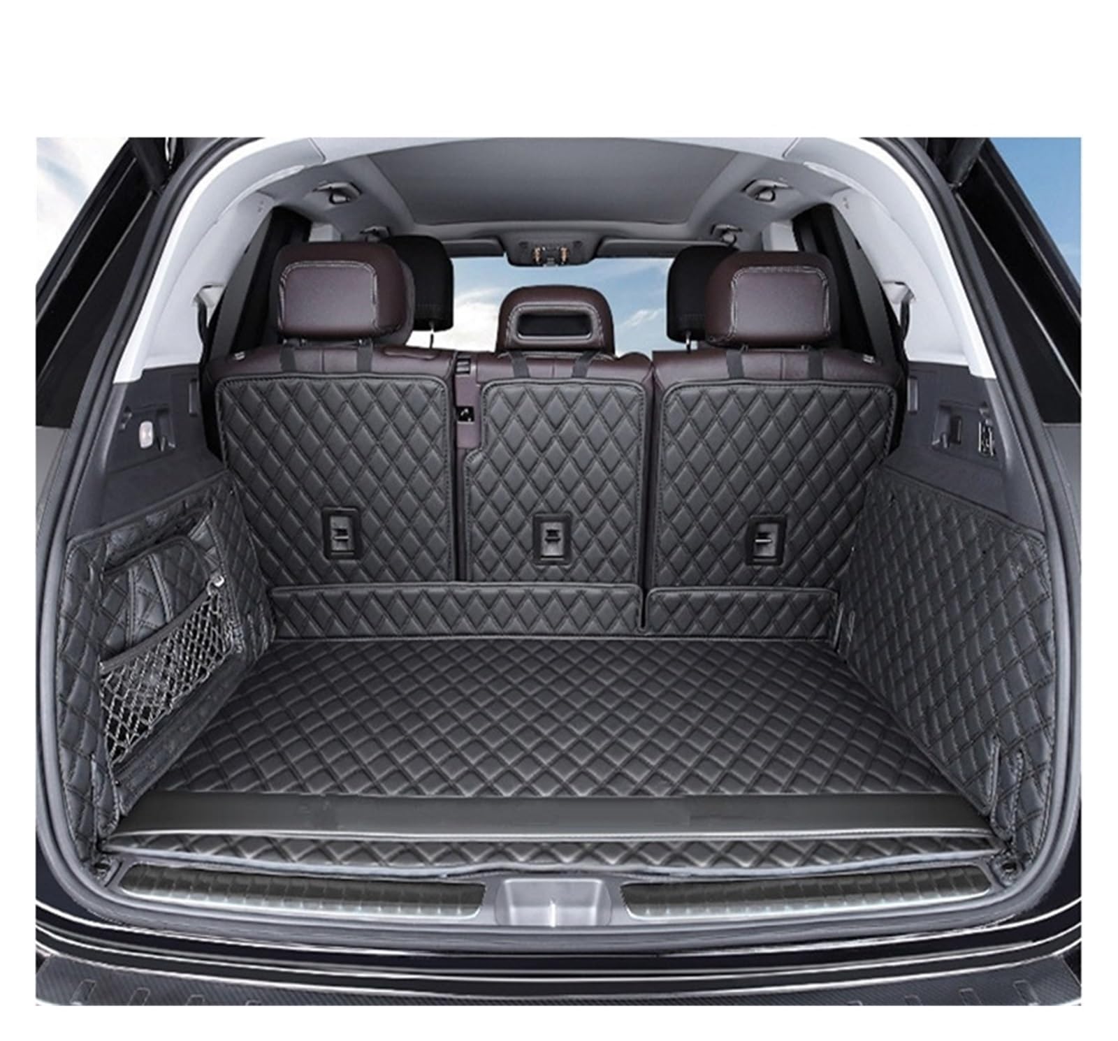 Tapis de Coffre de Voiture anti-saleté pour Mercedes GLE W167 2020 Noir