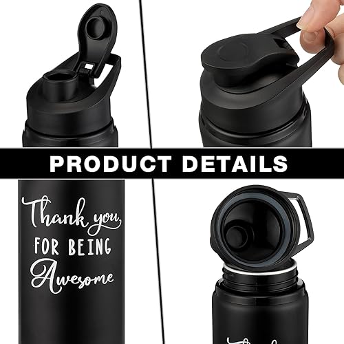 Miniatura 3 de Amyhill Paquete de 10 botellas de agua reutilizables de aluminio, botella de agua para gimnasio, botella de agua deportiva ligera a prueba de fugas,