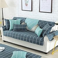 Vista 8 de Protector de sofá, toalla de sofá, funda de sofá de algodón grueso, estilo nórdico, funda de sofá seccional de sarga, funda de sofá de tela, fundas
